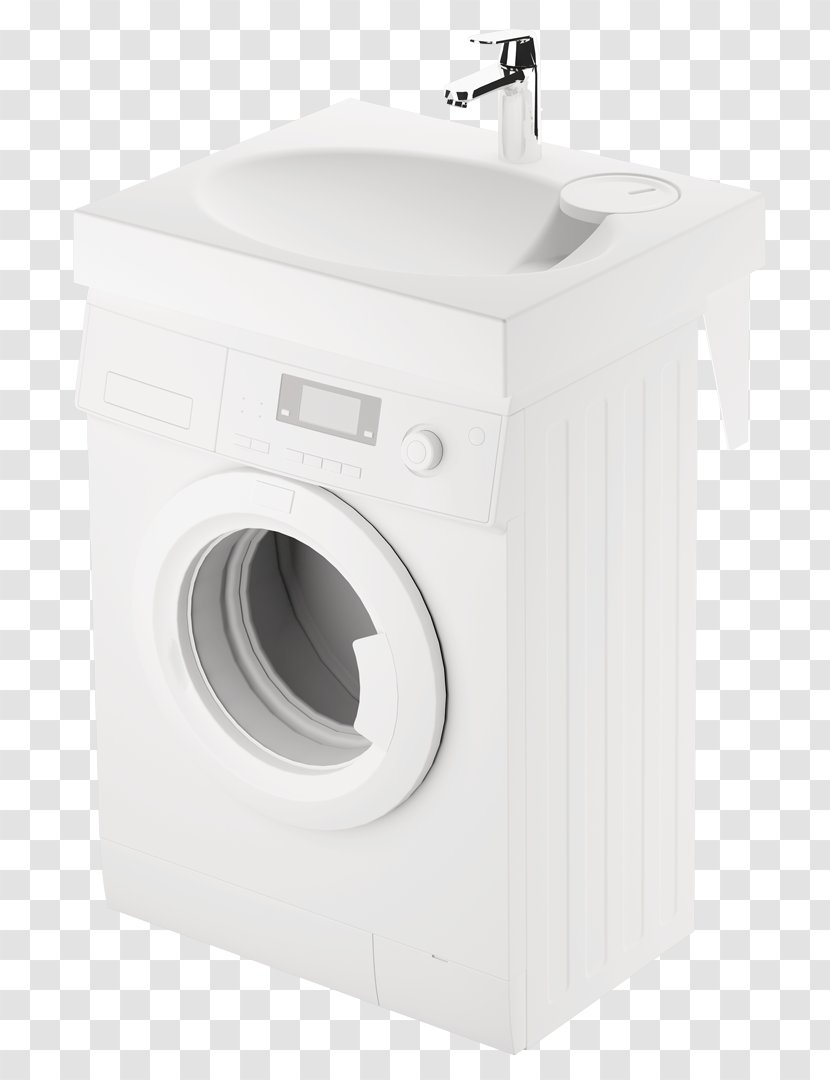 Sink Washing Machines Bathroom Plumbing Fixtures - Major Appliance - Mini Machine Transparent PNG