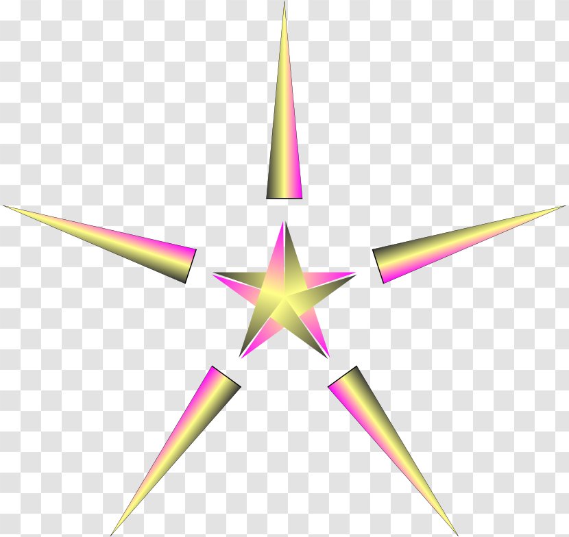Line Point Angle Symmetry - Star Transparent PNG