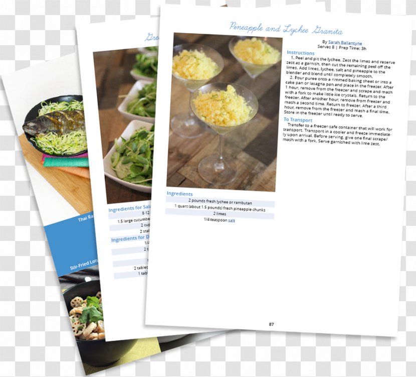 Brochure - Recipe - Granita Transparent PNG