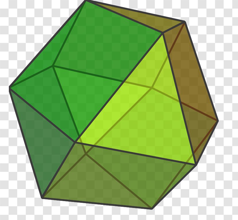 Cuboctahedron Cube Archimedean Solid Polyhedron Geometry Transparent PNG