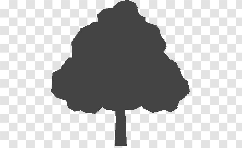 Tree Silhouette White Font - Leaf Transparent PNG