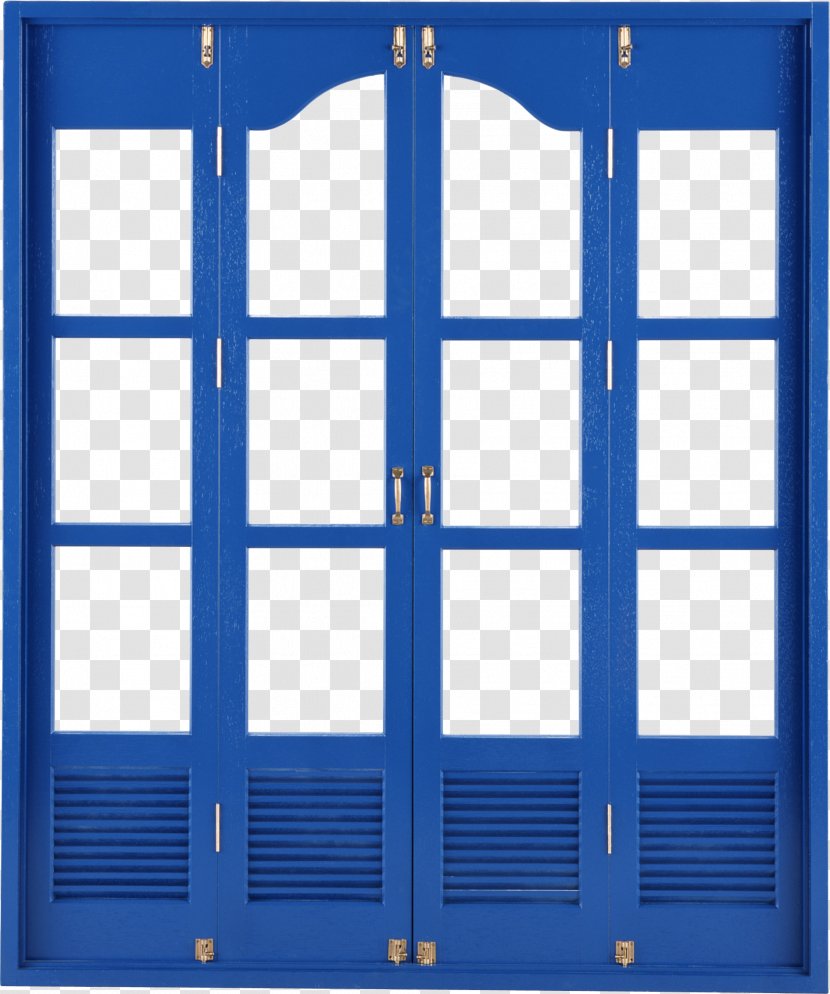 Window Door Blue Wall Transparent PNG