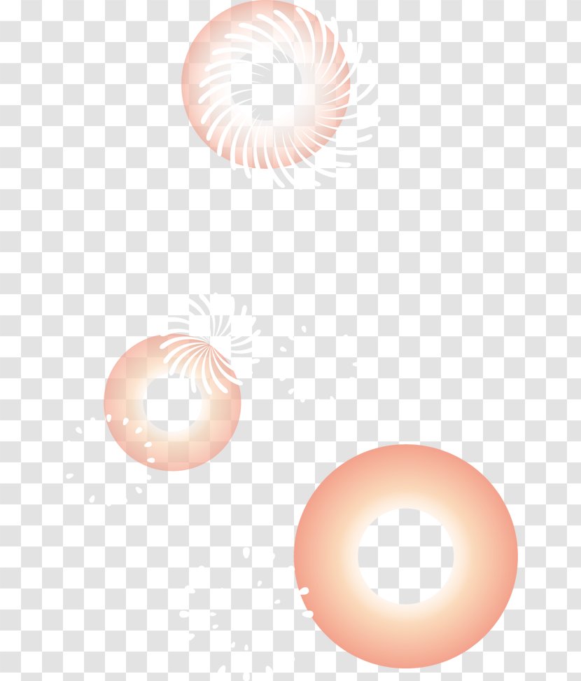 Circle Pattern - Peach - Cartoon Abstract Ring Transparent PNG