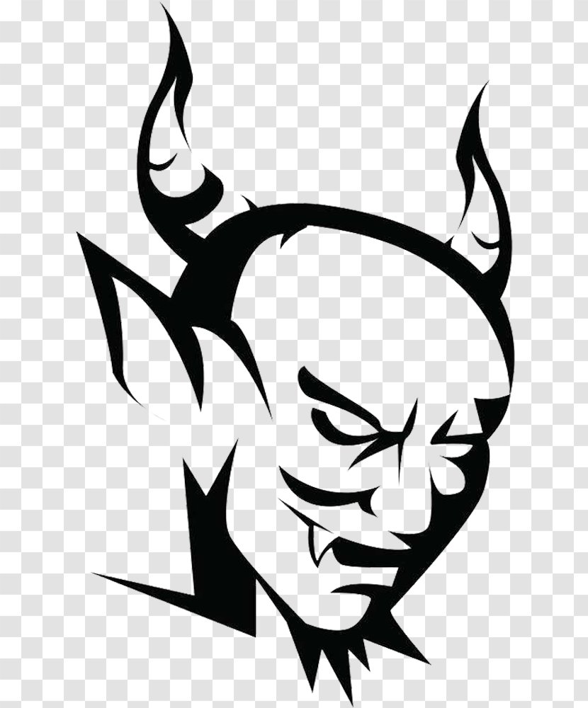 Devil Satanism Symbol - Black - And White Satan Transparent PNG
