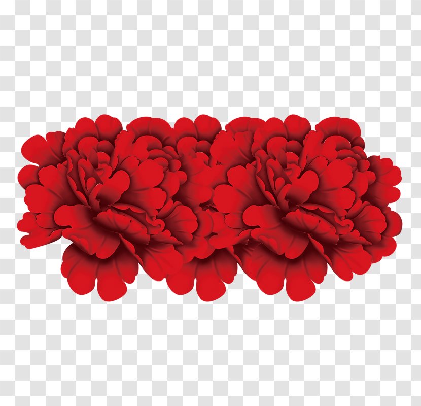 Elegant Big Red Peony Flowers - Floristry - Computer Graphics Transparent PNG