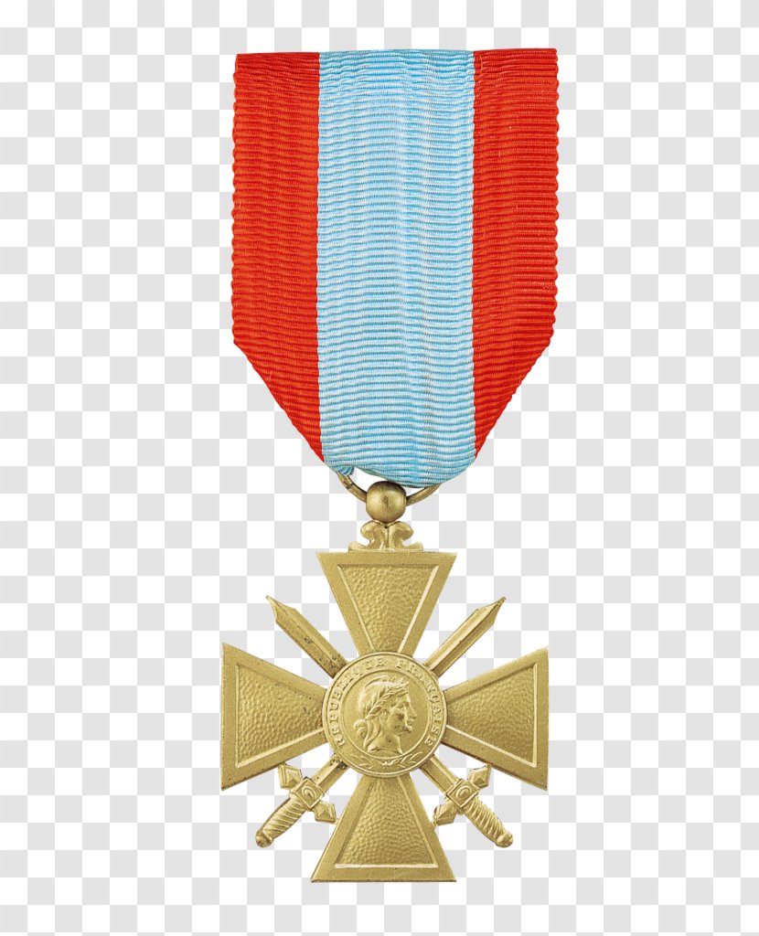 World War I Croix De Guerre France Medal - Military Transparent PNG