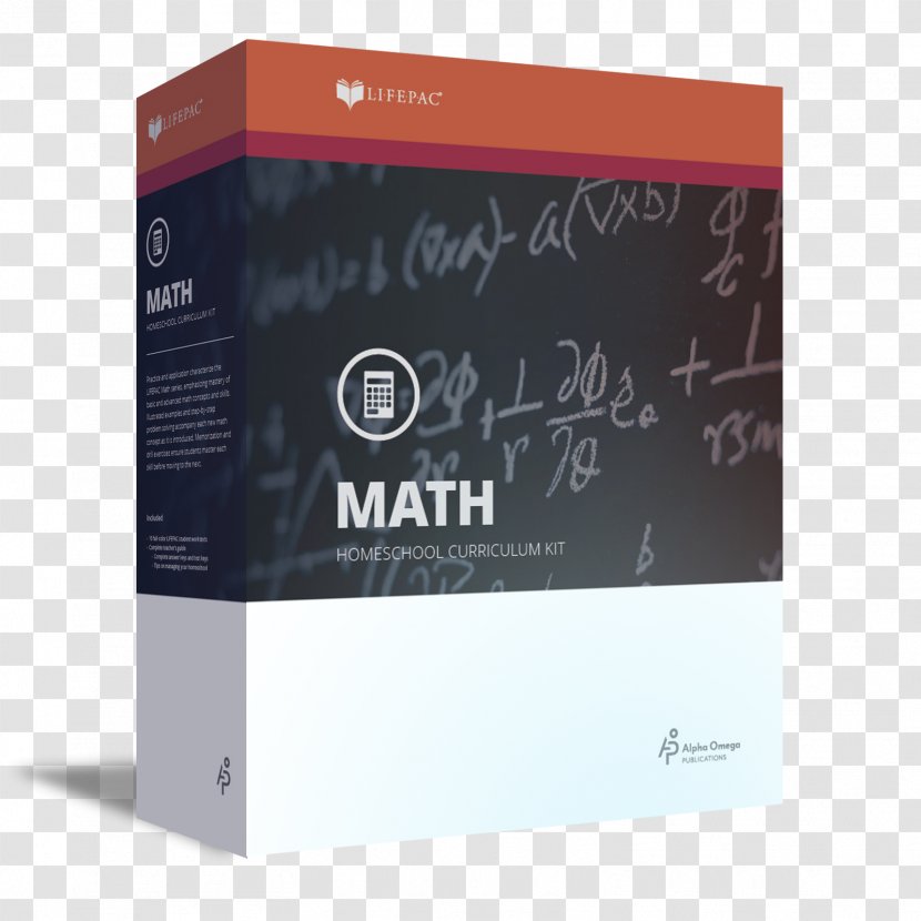 Lifepac Math Grade 10: Home School Curriculum Kit Mathematics Sixth Seventh Education Transparent PNG