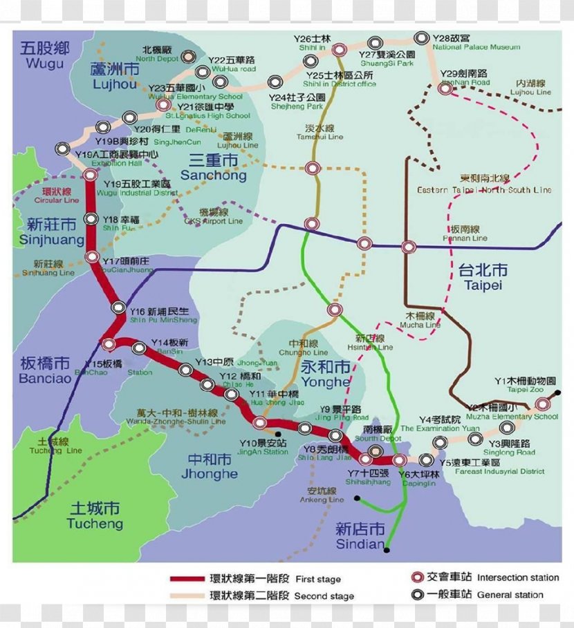 New Taipei Industrial Park MRT Station Banqiao District Circular Line 板新站 Wugu - Map - Motion Lines Transparent PNG