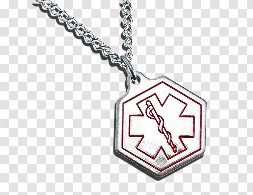 Locket Medical Identification Tags & Jewellery Engraving Necklace Medicine - Steel - Pandora Charm Alert Sign Transparent PNG