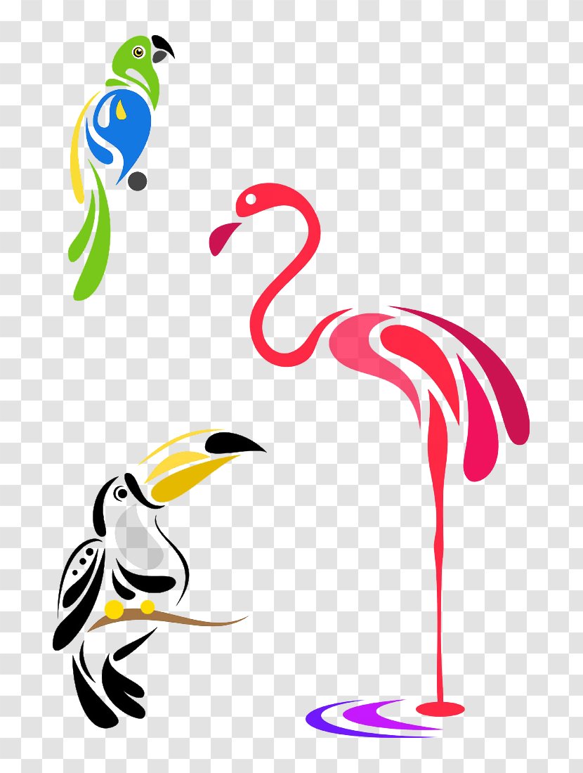 Bird Parrot Phoenicopterus Vector Graphics Stock Photography - Avianca Ornament Transparent PNG