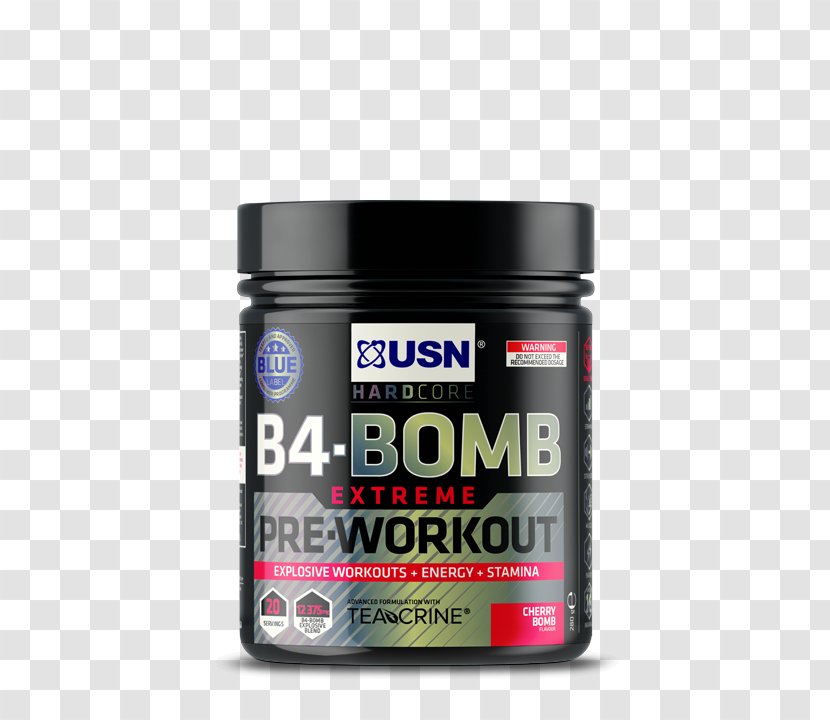 B4-Bomb Extreme 300g Blue Raspberry (new Formula) USN B4 Bomb Cherry Pre-workout Punch Product Fruit - B4bomb New Formula Transparent PNG