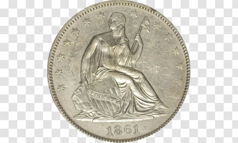 Spain Silver Coin Quarter - Spanish Dollar - Walking Liberty Half Transparent PNG
