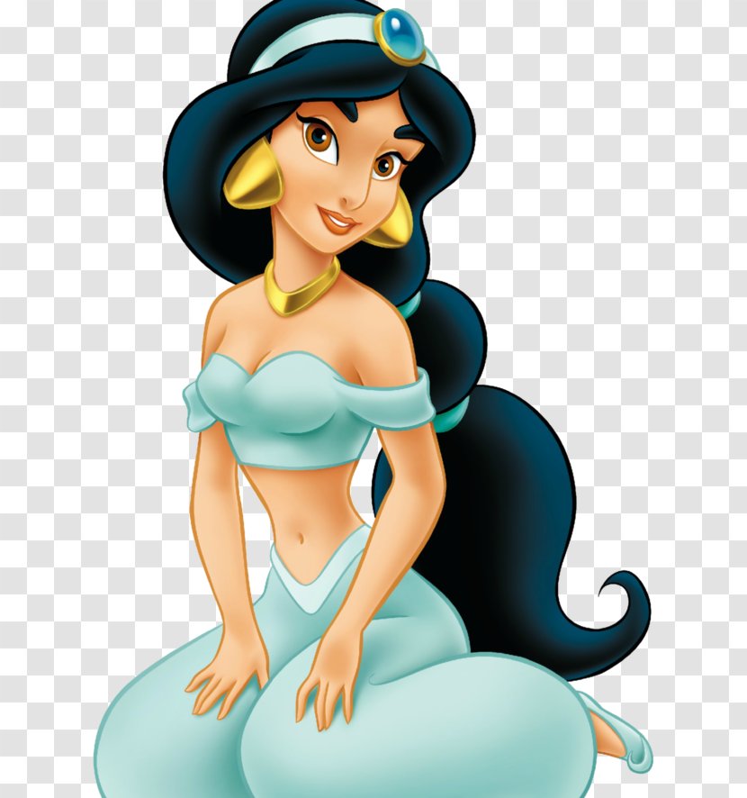 Linda Larkin Princess Jasmine The Magic Carpets Of Aladdin Genie - Cartoon Transparent PNG