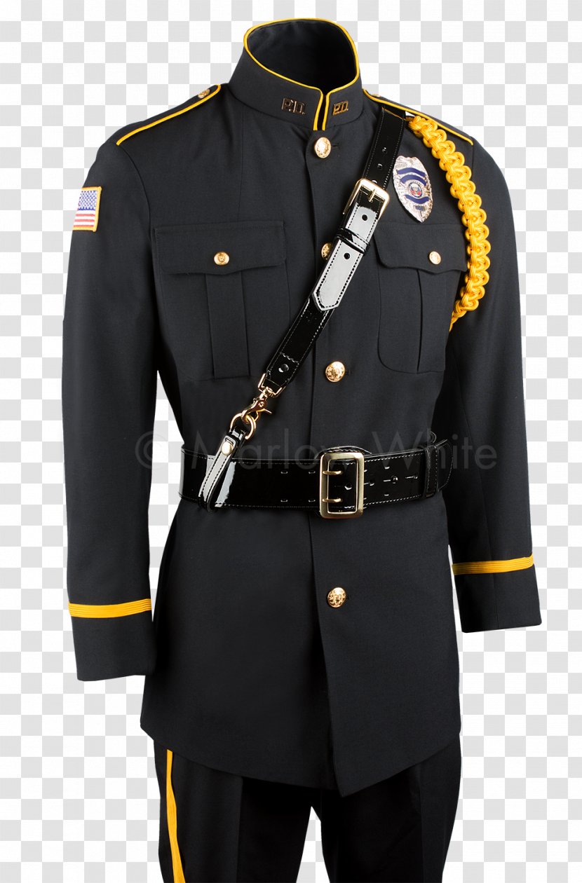 Sam Browne Belt Police Officer Dress Uniform - Coat Transparent PNG
