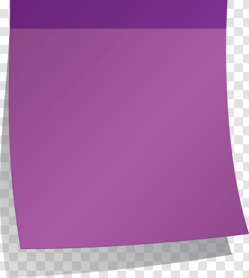 Paper Clip Sticker Art - Violet - Sticky Notes Transparent PNG