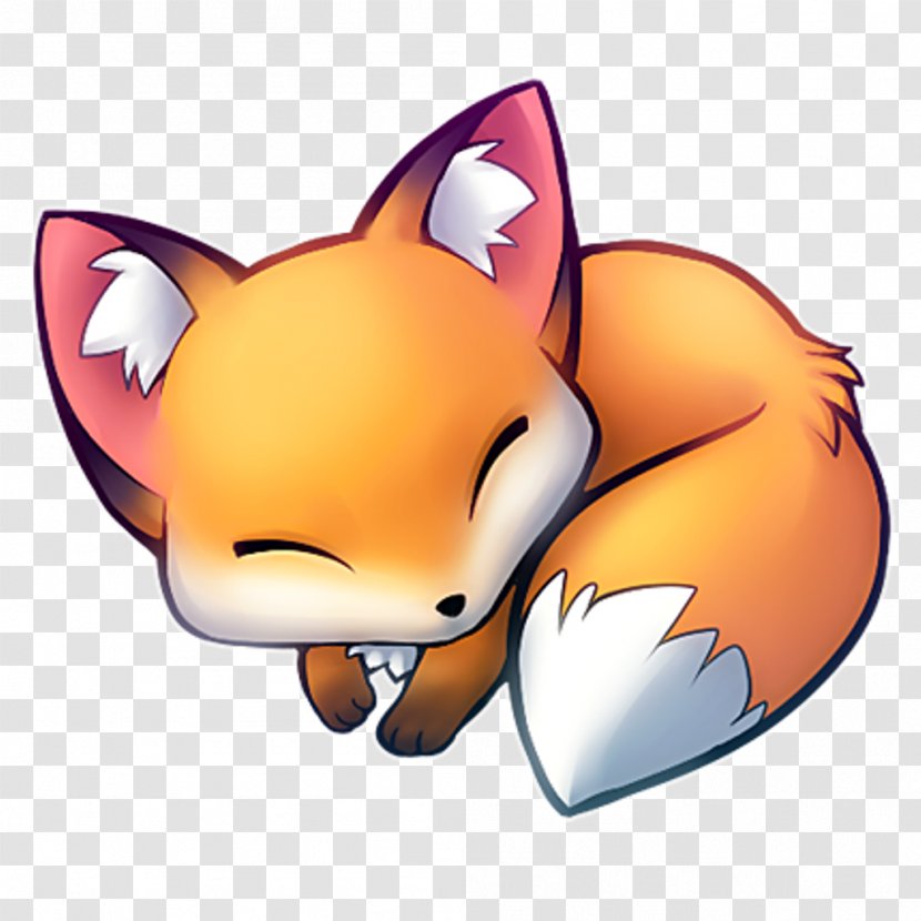 Drawing Animation Cartoon Fox - Silhouette - Little Transparent PNG