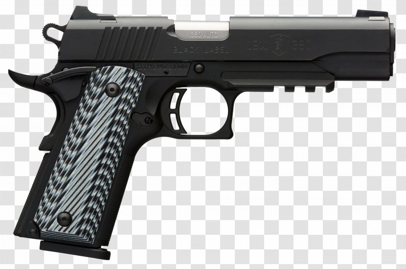 Automatic Colt Pistol .380 ACP M1911 Browning Arms Company - Weapon - Handgun Transparent PNG