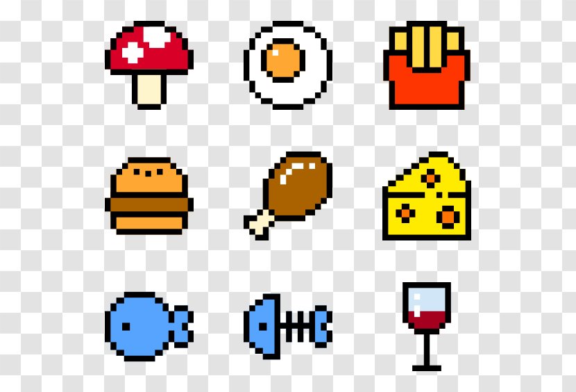 Pixel Art Clip - Yellow - Food Background Transparent PNG