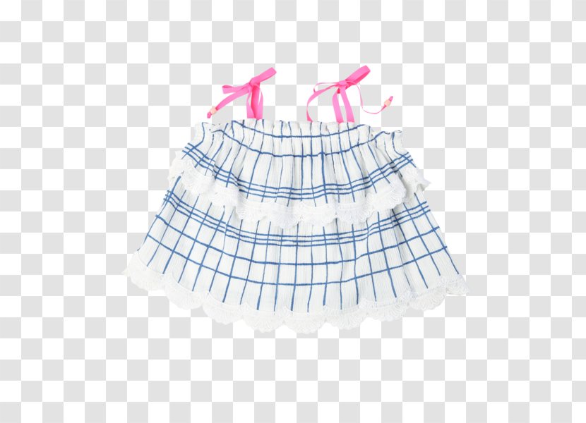 Skirt Babydoll Gauze Cotton Necktie - Blue - Blu Sky Transparent PNG