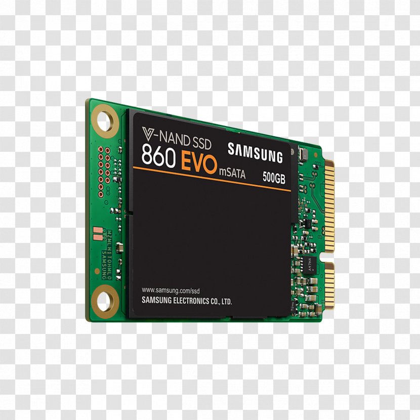 Samsung 860 EVO MSATA SSD 850 Solid-state Drive Serial ATA - Hardware Programmer Transparent PNG