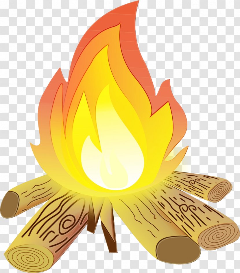 Clip Art Campfire Vector Graphics Image - Yellow Transparent PNG