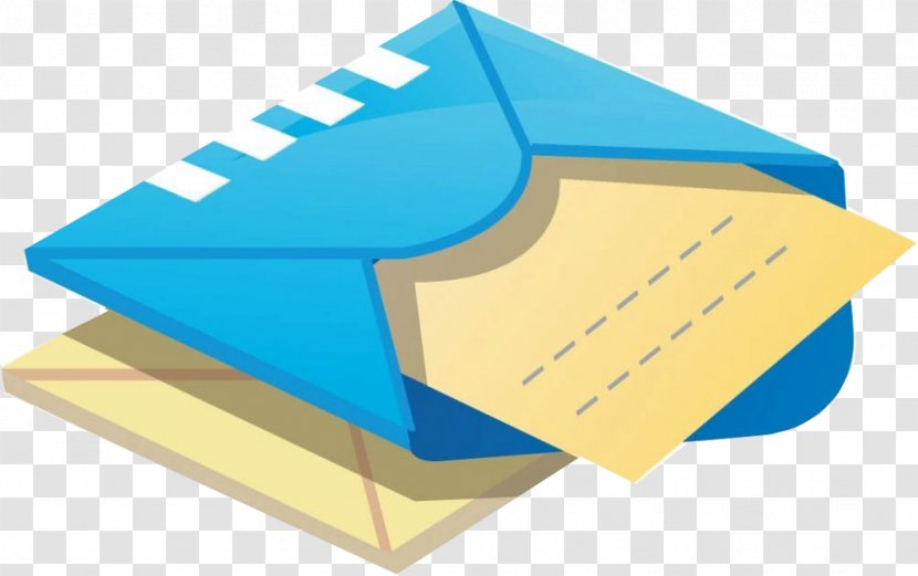 Paper Letter - Blue Envelope Transparent PNG