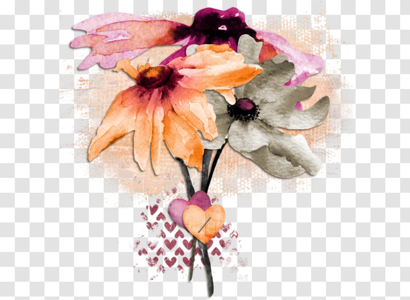 Watercolor: Flowers Painting Wallpaper - Pink - Watercolor Transparent PNG