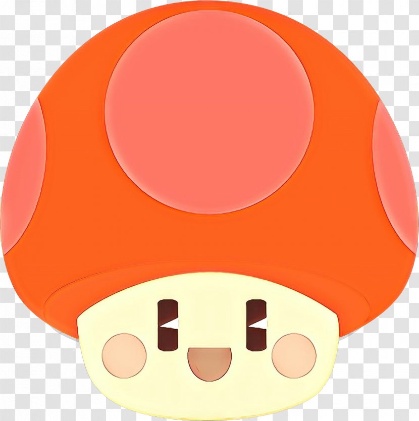 Mushroom Cartoon - Smile Orange Transparent PNG
