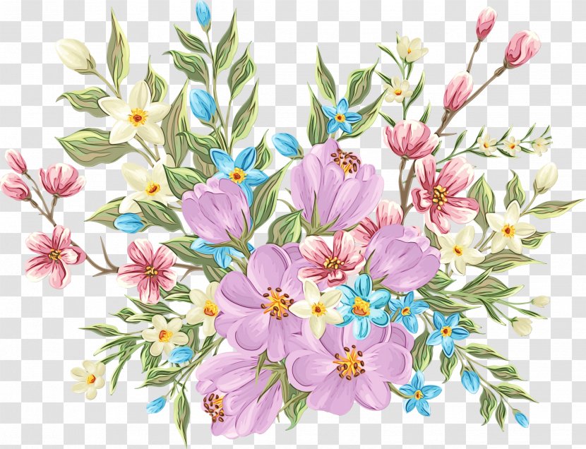 Bouquet Of Flowers Drawing - Cut - Floristry Wildflower Transparent PNG