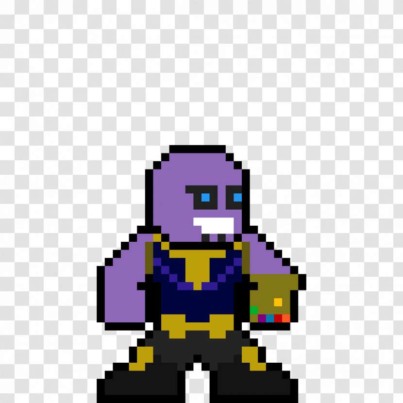 Thanos Spider-Man Iron Man Doctor Strange Pixel Art - Captain America Civil War - Spiderman Transparent PNG