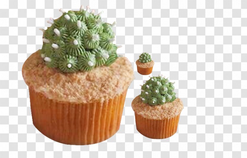 Ice Cream Cupcake Taco Muffin - Chocolate - Cactus Dessert Transparent PNG