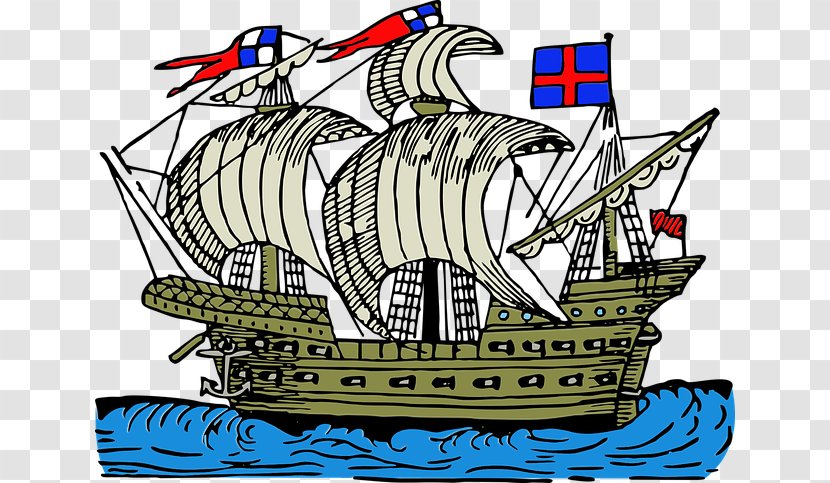 Caravel Boat Sailing Ship Clip Art - Galley Transparent PNG