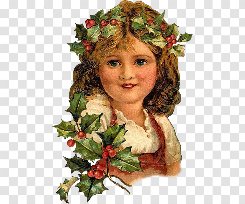 Frances Brundage Victorian Era Cross-stitch Christmas Day Image - Leaf - Person Transparent PNG