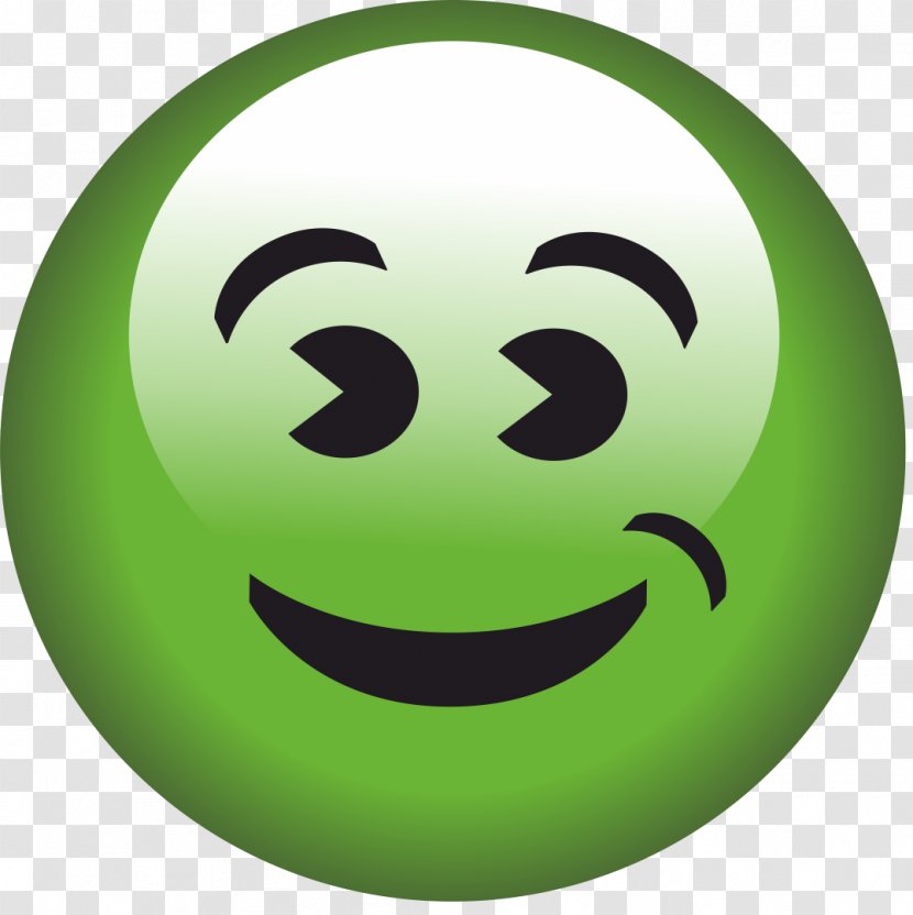 Smiley Emoticon Facial Expression - Green - Nets Transparent PNG