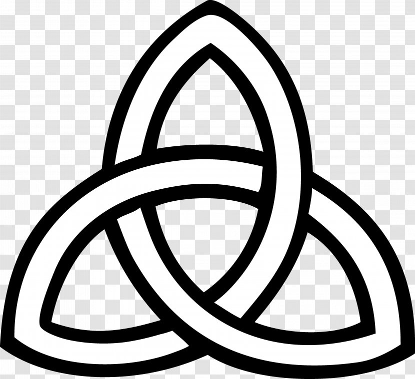 Triquetra Celtic Knot Trinity Symbol Clip Art - Druid Transparent PNG