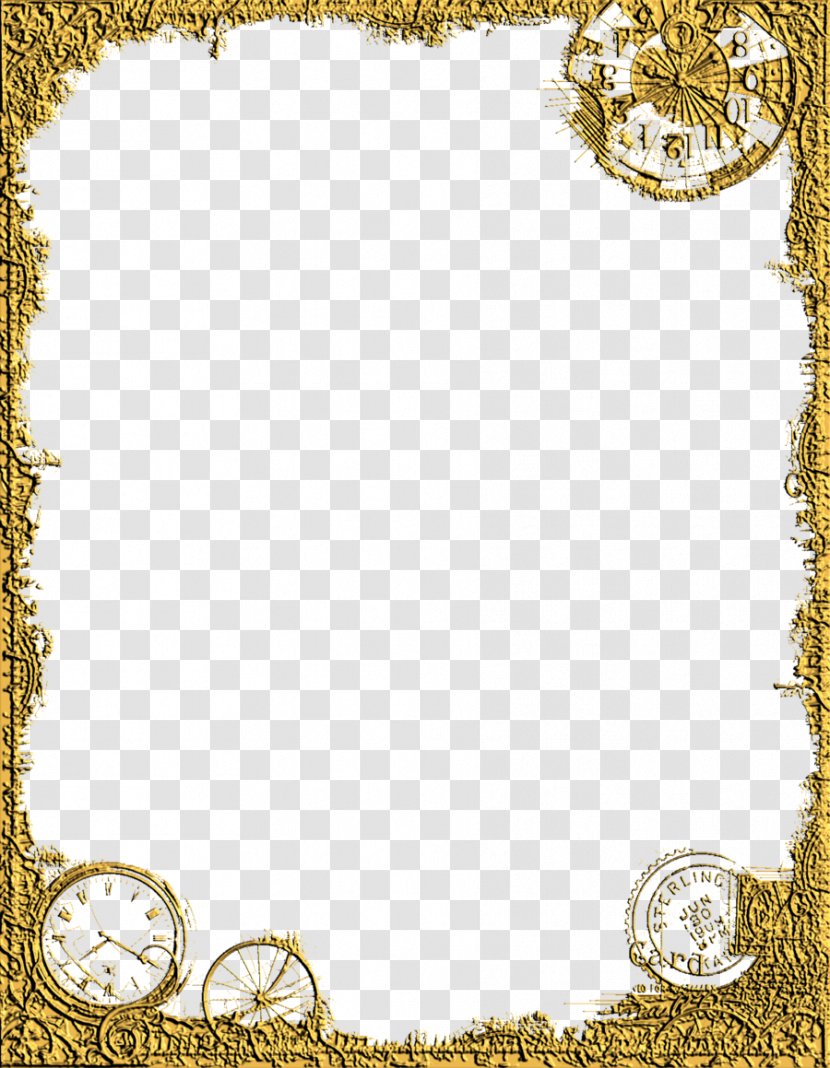 Picture Frames Steampunk Clip Art - Portable Document Format - Border Transparent PNG