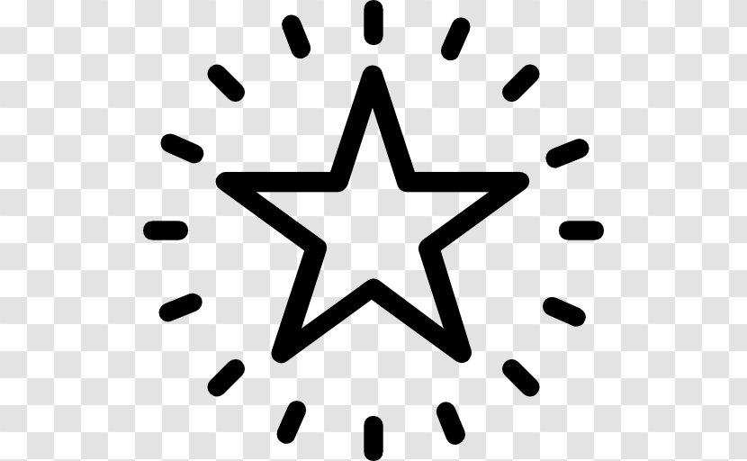 Star Clip Art - Black Transparent PNG