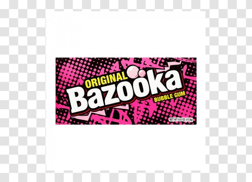 Chewing Gum Bazooka Bubble Yum - Hubba Bubba Transparent PNG