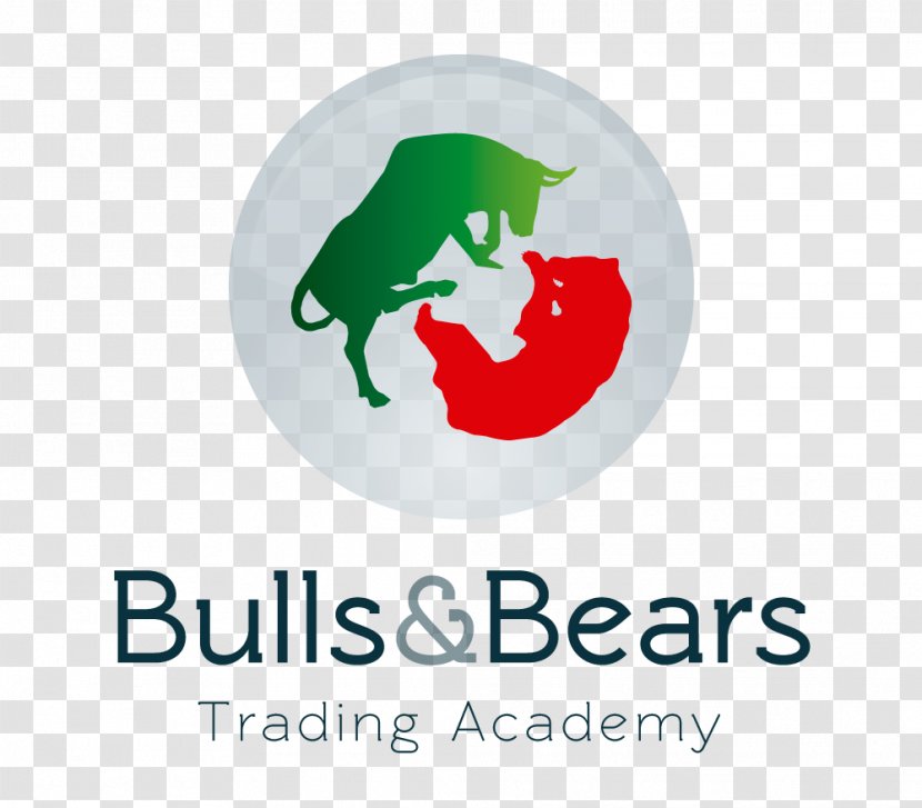 Trader Education Logo Finance Academy - Area - Bull And Bear Transparent PNG