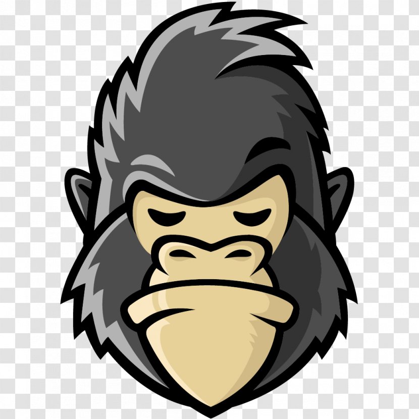 Gorilla Logo Graphic Design - Drawing Transparent PNG