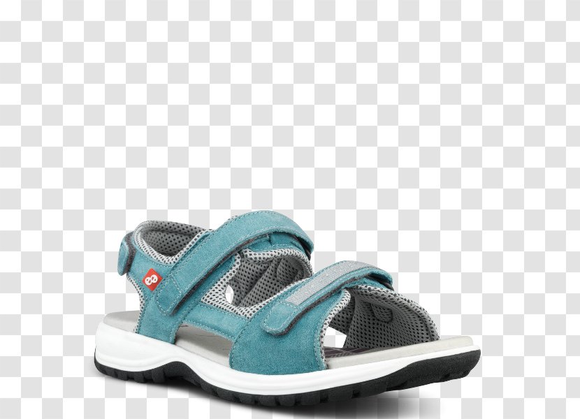 Shoe Slide Sandal Walking Product - Electric Blue - Aqua Transparent PNG