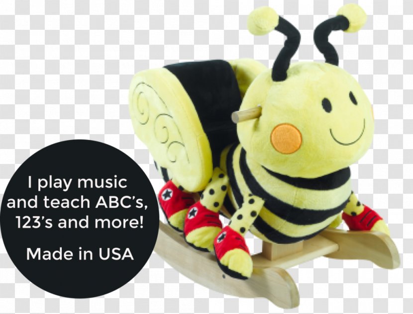 Stuffed Animals & Cuddly Toys Insect Bee Rockabye - Invertebrate Transparent PNG