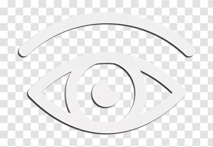 Computer Security Icon Eye Vision - Emblem - Blackandwhite Transparent PNG