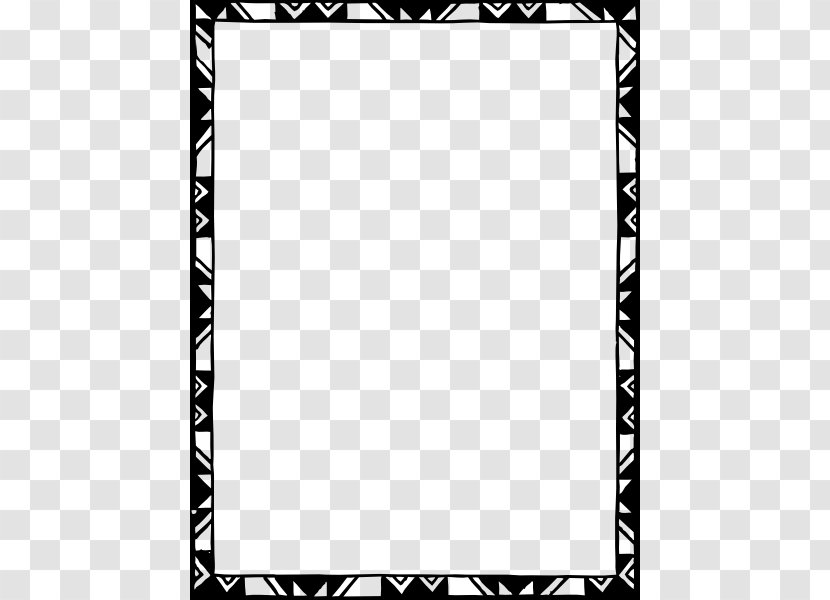 Picture Frame Clip Art - Black And White - Color Border Cliparts Transparent PNG