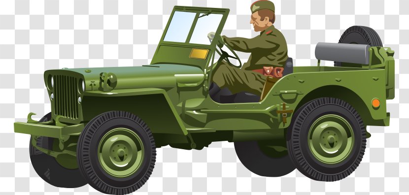 Jeep Royalty-free Army Clip Art - United States - Military Vehicles Transparent PNG