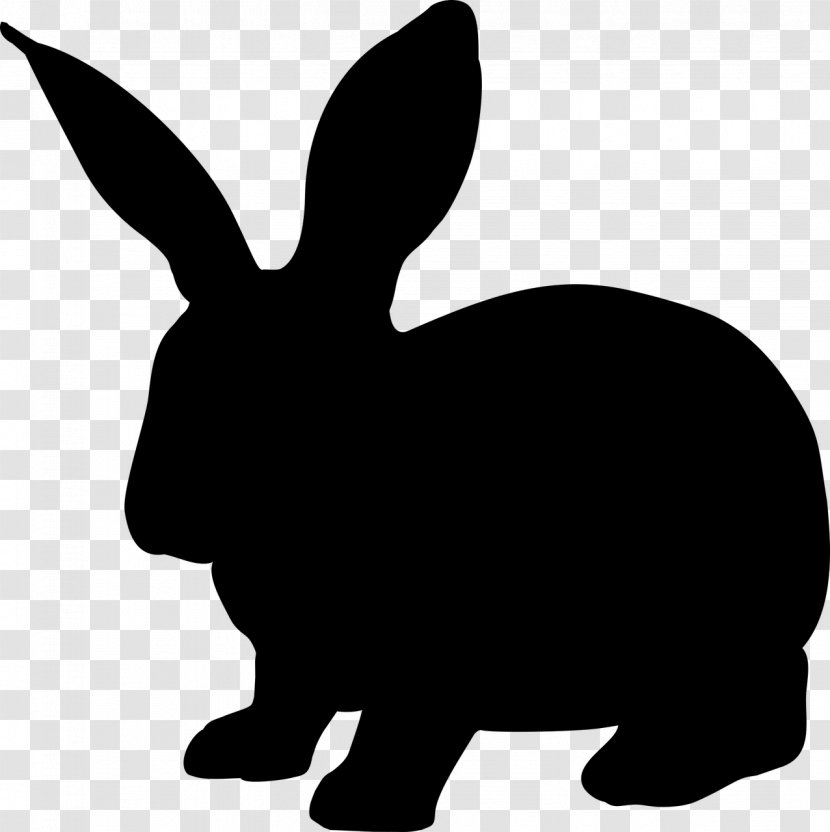 Hare Rabbit Silhouette Clip Art - Monochrome Photography - Animals Transparent PNG