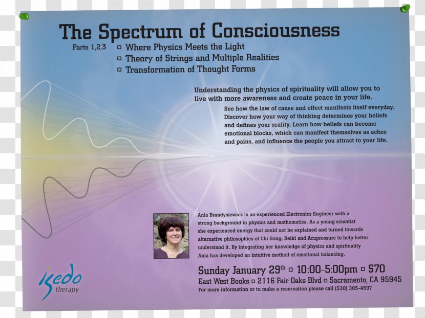 Advertising Flyer The Spectrum Of Consciousness Printing - Indie Concert Transparent PNG