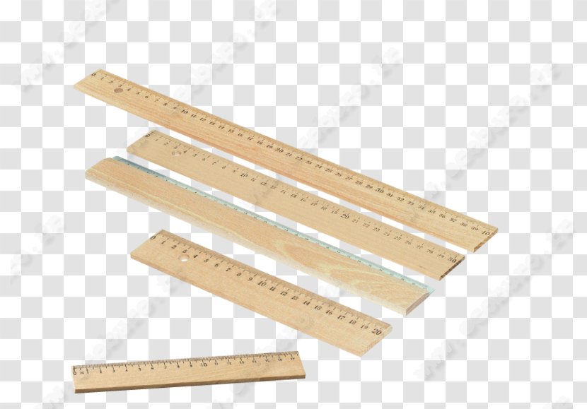 Wood Ruler Maped Pencil Material - Advertising Transparent PNG