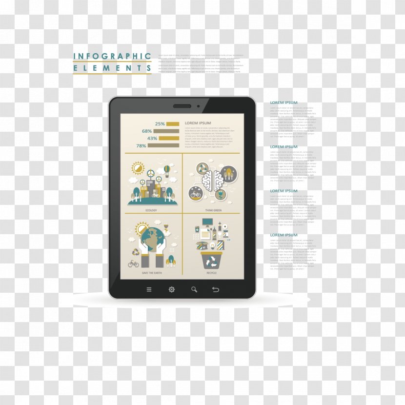 Euclidean Vector Infographic - Information - Tablet Transparent PNG