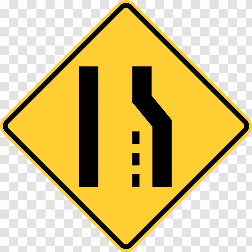 Traffic Sign Lane Warning Road - Logo Transparent PNG